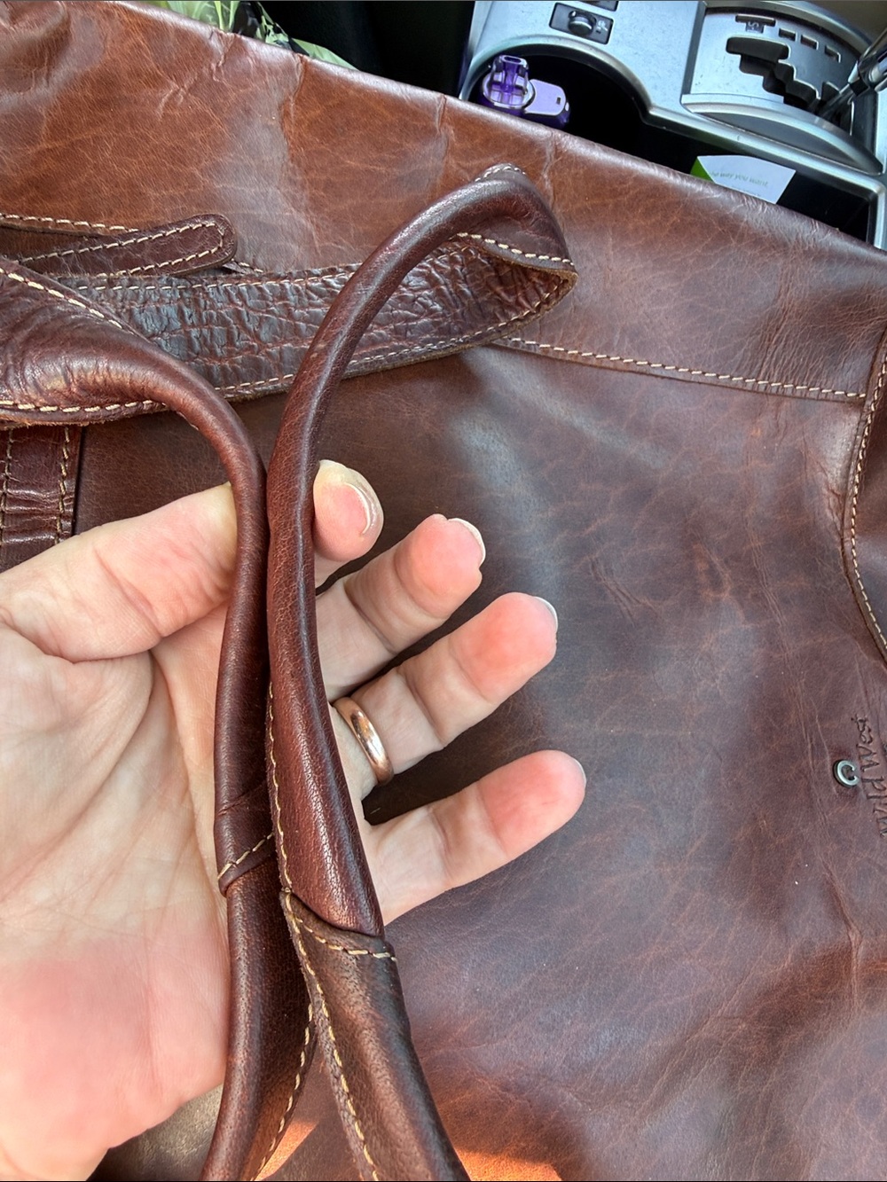 Wild West Los Angeles X Free People artisan leather tote bag - Picture 14 of 15
